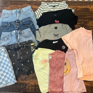 Girls Size Large (10/12) Summer Clothing Bundle